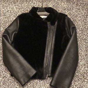 Pologeorgis Shearling motorcycle jacket